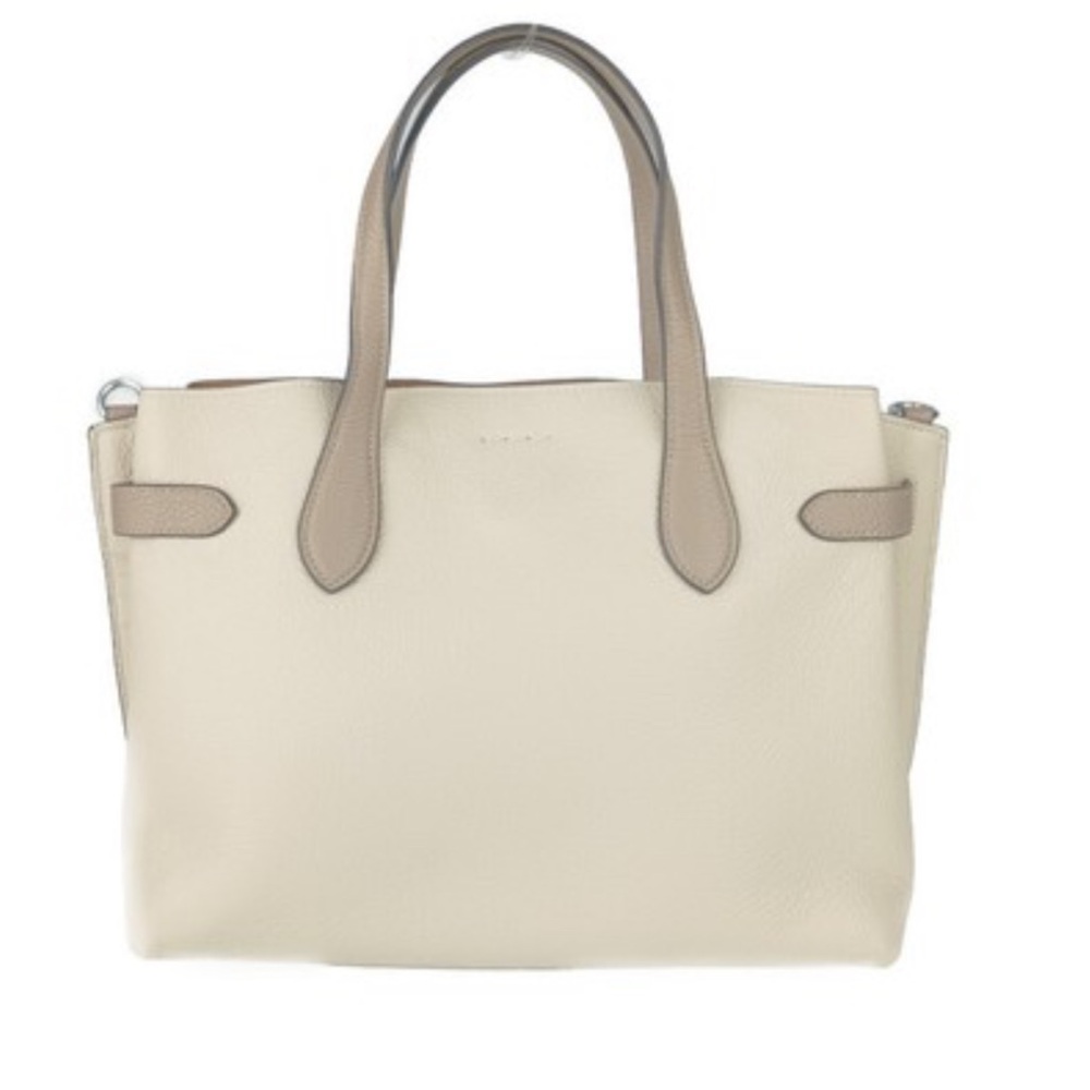 Coach Authentic Pebble Stone Leather Tote Bag CH536 Ivory Style Hanna - Picture 12 of 12